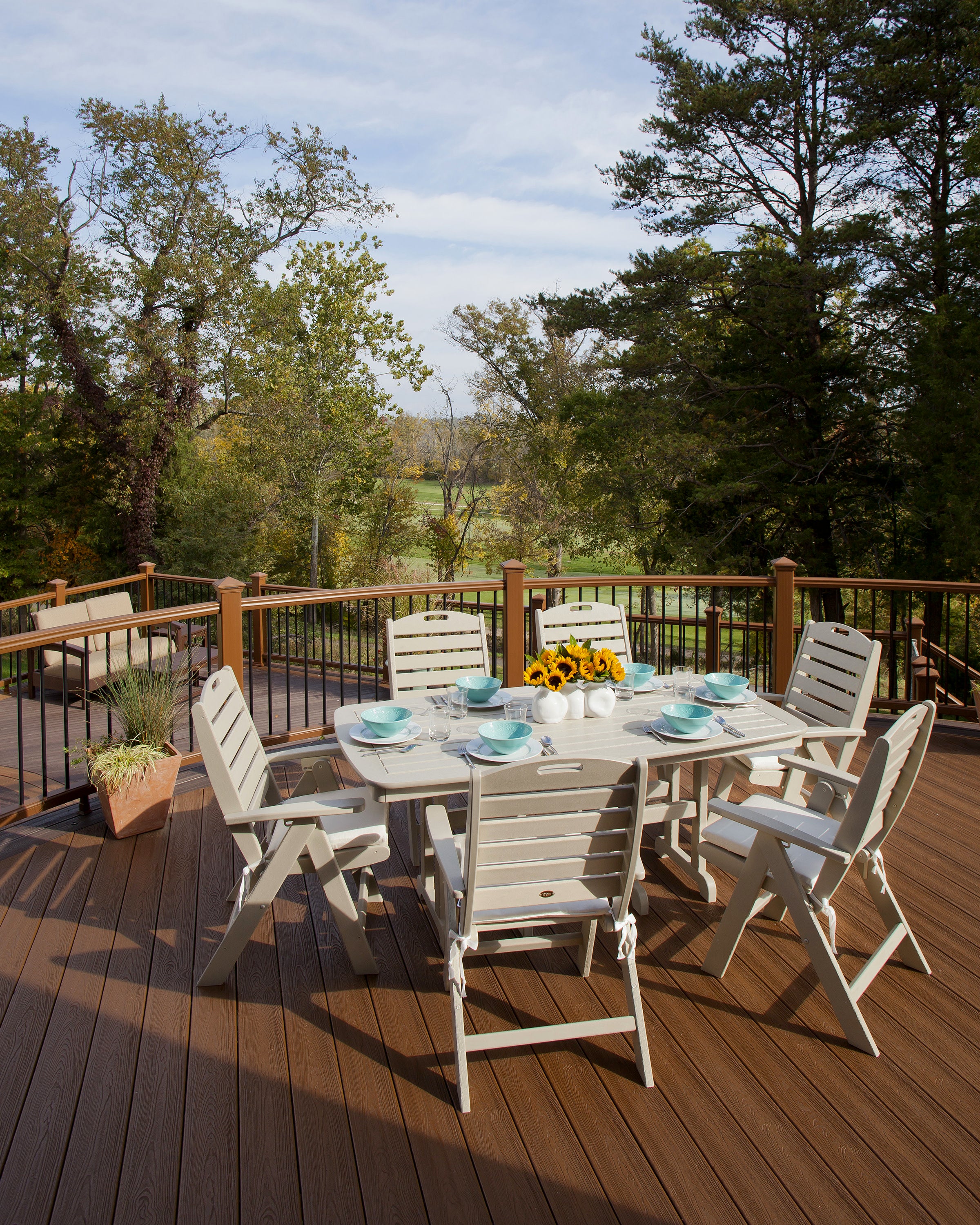 Trex Outdoor Furniture Yacht Club Dining Set - Thumbnail 4